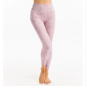 Zyia Active Light N Tight 7/8 Pocket Leggings Pink Digital Granite Womens Size 4